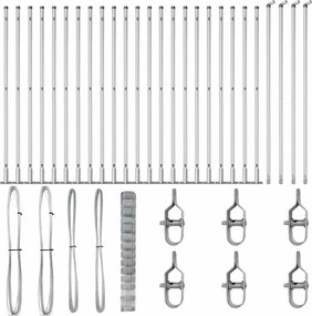 vidaXL Στύλος Περιφράξεων Γαλβανισμένο 50 x 1,4 μ Ατσάλι