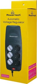 POWERTECH σταθεροποιητής ρεύματος PT-1496, 2000VA/1000W, 6x schuko
