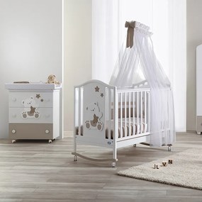 Ολοκληρωμένο βρεφικό δωμάτιo PALI Orsone Tortora με μπανάκι-αλλαξιέρα και προίκα κούνιας +<b>ΔΩΡΟ</b> ΣΤΡΩΜΑ