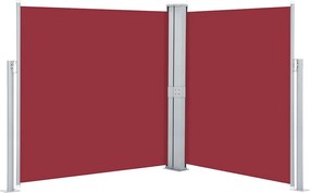 vidaXL Σκίαστρο Πλαϊνό Συρόμενο Κόκκινο 170 x 600 εκ.