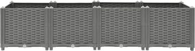 vidaXL Ζαρντινιέρα 160 x 40 x 38 εκ. από Πολυπροπυλένιο