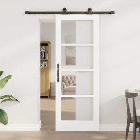 vidaXL Συρόμενη Πόρτα με Σετ Υλικών 'ORKDAL' Λευκή 73.5 x 198.5 εκ.
