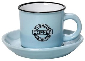 Φλυτζάνι Espresso 90ml + Πιατάκι Espiel Coffee Blue HUN306K12