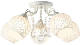 Πολύφωτη Απλίκα EG165885C Διάφανο Λευκό Metal, Glass
