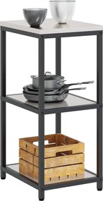 vidaXL Ράφι Κουζίνας HATTEM Ασημί 40 x 50 x 92 εκ Ατσάλι