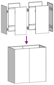 vidaXL Ζαρντινιέρα Ανθρακί 80x40x80 εκ. από Χάλυβα Ψυχρής Έλασης