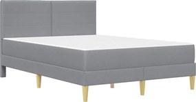 vidaXL Σκελετός Κρεβατιού Ανοιχτό γκρι 120 x 200 cm Πολυεστέρας