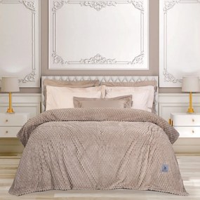 Κουβέρτα 3475 Fleece Taupe Greenwich Polo Club Μονό 160x200cm Πολυέστερ