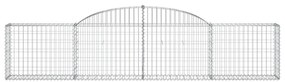 vidaXL Συρματοκιβώτια Τοξωτά 8 τεμ. 300x30x60/80 εκ. Γαλβαν. Ατσάλι