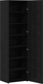 vidaXL Highboard Μαύρη Οξυά 50 x 42,5 x 185 εκ.