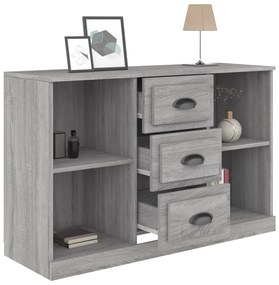 vidaXL Μπουφές Γκρι Sonoma 104,5x35,5x67,5 εκ. από Επεξεργασμένο Ξύλο