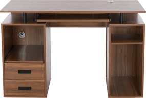 ΓΡΑΦΕΙΟ ΜΕΛΑΜΙΝΗΣ STATUS HM2026.03 WALNUT 120Χ55Χ76 εκ.