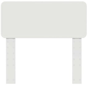 vidaXL Κεφαλάρι με κεφαλάρι Λευκό 80 cm Επεξεργασμένο ξύλο