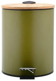 Estia Χαρτοδοχείο - Κάδος Μπάνιου Olive Soft Close 5lt Λαδί 02-15114