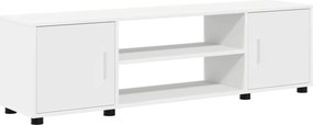 vidaXL Σετ επίπλου τηλεόρασης Επιτοίχιο 4 pcs Λευκό Επεξεργασμένο ξύλο
