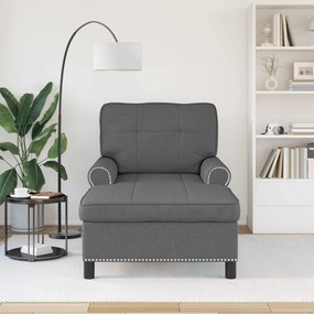 vidaXL Χαλάρωση Σκούρο Γκρι ύφασμα 91 x 157 x 91 εκ.