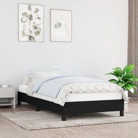 vidaXL Πλαίσιο Κρεβατιού Boxspring Μαύρο 100 x 200 εκ. Υφασμάτινο