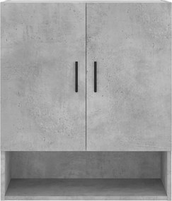 vidaXL Ντουλάπι Τοίχου Γκρι Σκυρ. 60x31x70 εκ. Επεξεργασμένο Ξύλο
