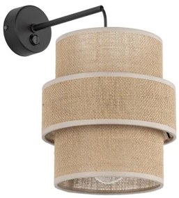 Απλίκα Φωτιστικό Τοίχου E27 15W IP20 Calisto TK Lighting-5400-Μπεζ 5400