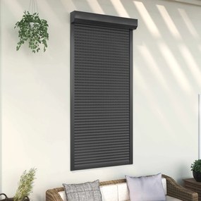 vidaXL Ρολό εισόδου Ανθρακί 100 x 210 cm Αλουμίνιο και Πολυουρεθάνη