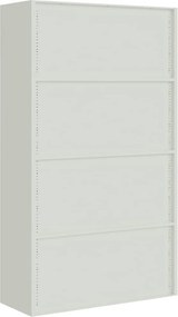 vidaXL Αρχειοθήκη Ανοιχτό Γκρι 105 x 40 x 180 εκ. Ατσάλινη