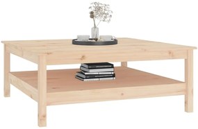 vidaXL Τραπεζάκι Σαλονιού Γκρι 100x100x40 εκ. από Μασίφ Ξύλο Πεύκου
