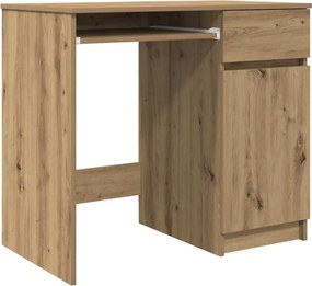 vidaXL Γραφείο Αρτισιανή Δρυς 86x49x76 εκ. από Επεξεργασμένο Ξύλο