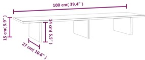 ΒΑΣΗ ΟΘΟΝΗΣ 100X27X15 ΕΚ. ΑΠΟ ΜΑΣΙΦ ΞΥΛΟ ΠΕΥΚΟΥ 813979