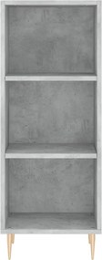 vidaXL Ντουλάπι Γκρι Σκυροδέματος 34,5x32,5x90 εκ. Επεξεργασμένο Ξύλο