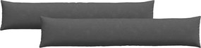 vidaXL Μαξιλάρι Καναπέ 2 pcs Σκούρο Γκρι 200 x 40 εκ.