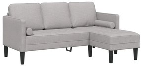 vidaXL Σετ Καναπέ Σκούρο γκρι 173 x 131 x 67 εκ ύφασμα