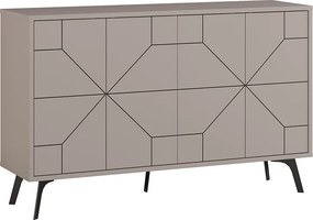 Μπουφές Dune Megapap χρώμα ανοιχτή μόκα 123x35x77,4εκ.