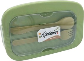 Πλαστικό Δοχείο Φαγητού 800ml με Μαχαιροπίρουνα - Πράσινο