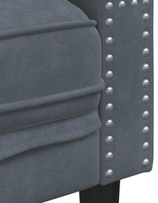 vidaXL Σετ Καναπέ 3 pcs Σκούρο γκρι Βελούδο