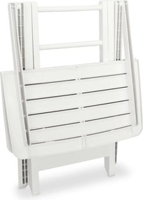 vidaXL Σετ Επίπλων Bistro Πτυσσόμενο 3 Τεμαχίων Λευκό Πλαστικό