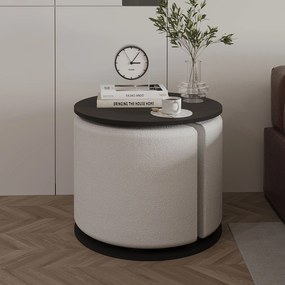 Σετ Βοηθητικών Τραπεζιών Ανθρακί REUBO 43x43x47