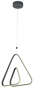Κρεμαστό Φωτιστικό Οροφής Led Μέταλλο H41 Φ41 Eurolamp-144-15018-Μαύρο 144-15018