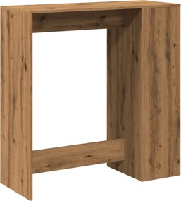 vidaXL Τραπέζι Μπαρ με Ράγες Δρυς 101x40x103,5 εκ. Επεξεργ. Ξύλο