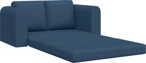 vidaXL Κρεβάτι καναπές 60cm Μπλε ύφασμα