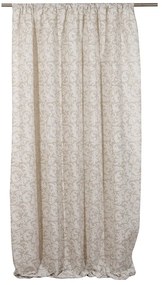 Κουρτίνα Mε Τρέσα Άρια Beige Viopros 140X270cm Πολυέστερ