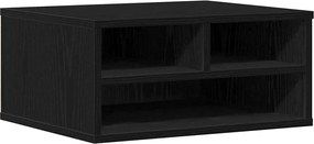 vidaXL Σταντ Εκτυπωτή Μαύρη Οξυά 49 x 40 x 22.5 εκ Επεξεργασμένο ξύλο