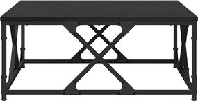 vidaXL Τραπεζάκι σαλονιού Μαύρη Οξυά 70 x 70 x 30 cm
