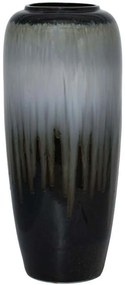 Βάζο 374-224-404 26x60cm Black-Grey Κεραμικό