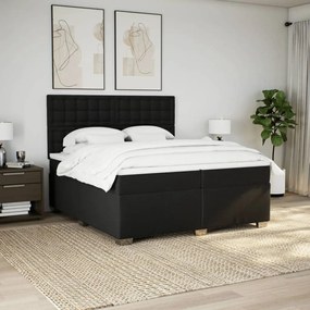 ΚΡΕΒΑΤΙ BOXSPRING ΜΕ ΣΤΡΩΜΑ ΜΑΥΡΟ 200X200 ΕΚ. ΥΦΑΣΜΑΤΙΝΟ 3290611