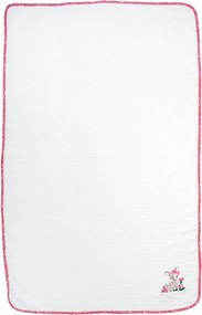 Κουβέρτα Πικέ Κούνιας (100x160) Dimcol Deer 197 White-Pink