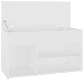 vidaXL Παπουτσοθήκη Λευκή 80 x 30 x 45 εκ. από Επεξ. Ξύλο