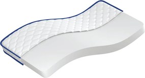 vidaXL Στρώμα με Αφρό Μνήμης Λευκό 90x190x17 εκ. μαλακό
