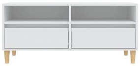 vidaXL Έπιπλο Τηλεόρασης Λευκό 100x34,5x44,5 εκ. Επεξεργασμένο Ξύλο