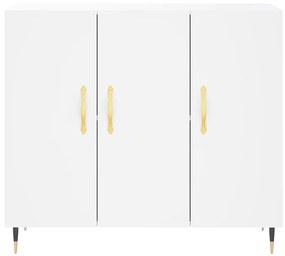 vidaXL Μπουφές Λευκός 90 x 34 x 80 εκ. από Επεξεργασμένο Ξύλο