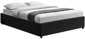 Κρεβάτι Με Αποθηκευτικό Χώρο Circe (Για Στρώμα 150x200cm) 234-000011 213x163x34,5cm Black Διπλό
